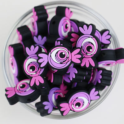 La dentición segura del silicón del 100% gotea no tóxico para los bebés y embroma gotas focales del silicón de DIY Halloween