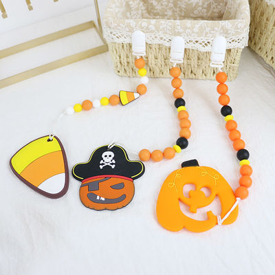 Gotas focales vendedoras calientes del silicón de Halloween para los llaveros el echar los dientes del bebé DIY