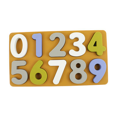 Rompecabezas bajo al por mayor BPA Eco libre del número del silicón de MOQ amistoso para la educación de los niños