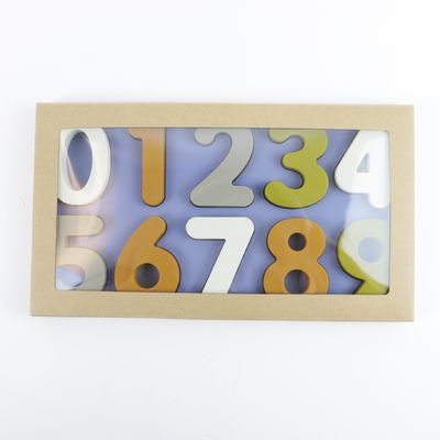 Rompecabezas bajo al por mayor BPA Eco libre del número del silicón de MOQ amistoso para la educación de los niños