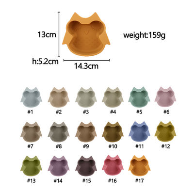Lavaplatos Safe New Arrivals Owl Shape del sistema del cuenco del silicón de la microonda