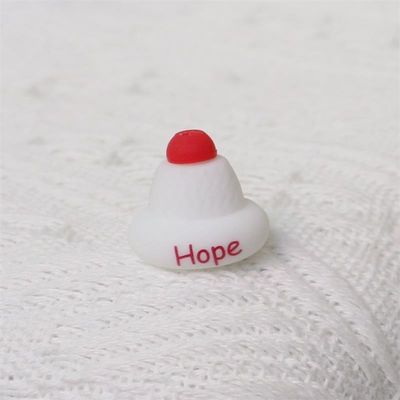 Venta al por mayor de 100% de silicona libre de BPA con focos de sombrero de Navidad 3D - No tóxico