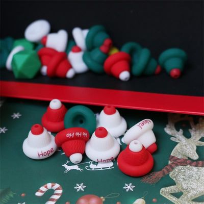 Fabricante Paisen Perlas de serie de Navidad personalizadas duraderas y divertidas 100% Focales de silicona seguros para profesionales