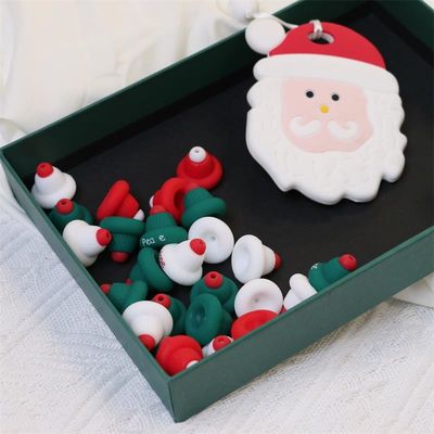 Fabricante Paisen Perlas de serie de Navidad personalizadas duraderas y divertidas 100% Focales de silicona seguros para profesionales