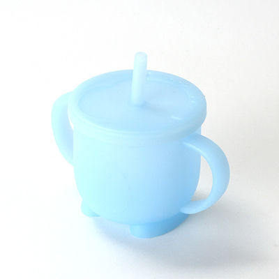 Taza de silicona para bebés de calidad alimentaria segura para una alimentación fácil y cómoda
