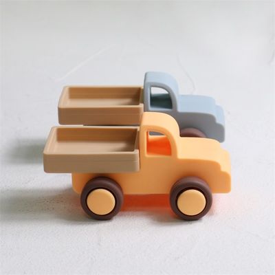 Niño personalizado Silicona Juguetes de coches de silicona Carros de coches de silicona Niños jugando
