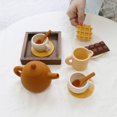 Fabrica Paisen Nueva llegada 17 piezas 11pcs Set Niños Te de la tarde Silicona bebé juguete Set tetera