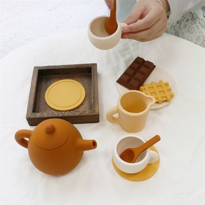 Fabrica Paisen Nueva llegada 17 piezas 11pcs Set Niños Te de la tarde Silicona bebé juguete Set tetera