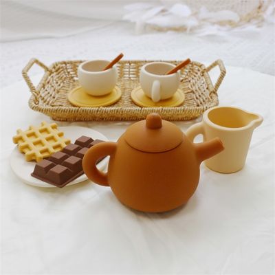 Fabrica Paisen Nueva llegada 17 piezas 11pcs Set Niños Te de la tarde Silicona bebé juguete Set tetera