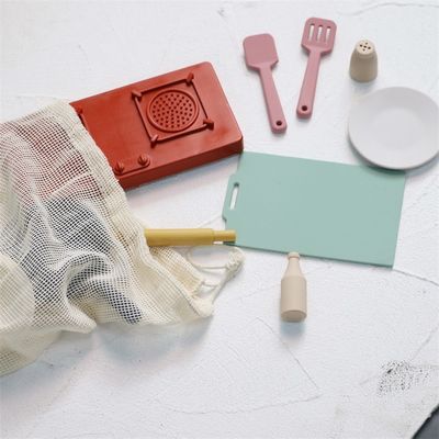 Fábrica Nueva llegada Fingir juego juego juguetes de cocina Montessori Educación Silica Gel de cocina juguete de silicona