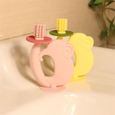 Dientes de silicona para bebés de textura suave libre de BPA alivia las encías dolorosas alivio de los dientes Dientes de silicona seguros para juguetes para bebés