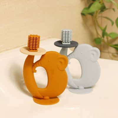Dientes de silicona para bebés de textura suave libre de BPA alivia las encías dolorosas alivio de los dientes Dientes de silicona seguros para juguetes para bebés