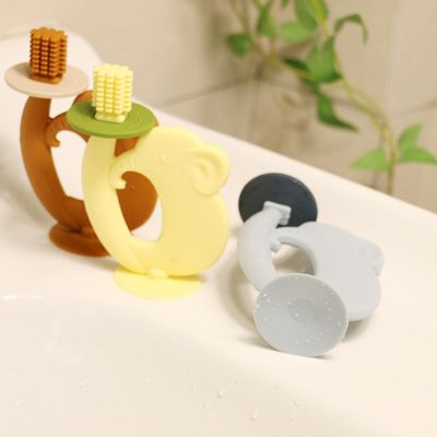 Teether libre de BPA Silicona de textura suave fácil de sostener Ayuda con el alivio del dolor de muelas Mejores juguetes de muelas para bebés
