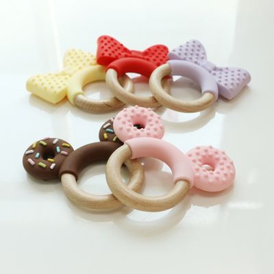 Teether de silicona flexible para bebés con material no tóxico y diseños de animales lindos juguetes para bebés recién nacidos