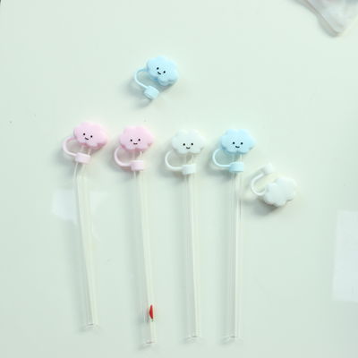 Por mayor FULL Silicona PVC sin BPA sin BPA Silicona de paja Topper nubes cubre perfecto para 6-12mm de paja