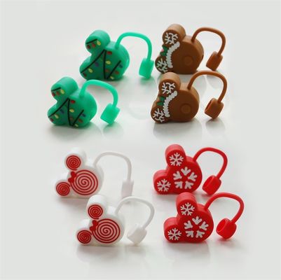 Fabrica de venta al por mayor y personalizado de silicona Bpa libre de grados alimenticios de silicona de paja Topper Sombreros de tapa para las pajitas de beber