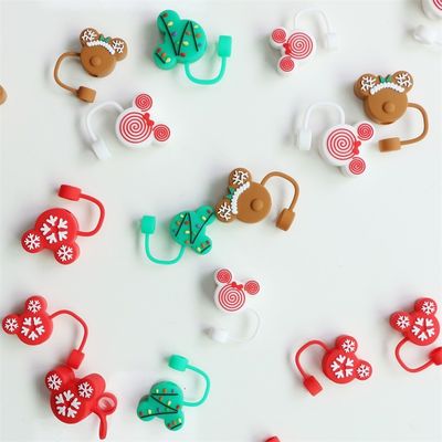 Fabrica de venta al por mayor y personalizado de silicona Bpa libre de grados alimenticios de silicona de paja Topper Sombreros de tapa para las pajitas de beber