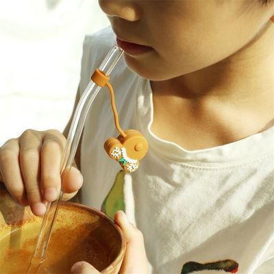 Fabrica de venta al por mayor y personalizado de silicona Bpa libre de grados alimenticios de silicona de paja Topper Sombreros de tapa para las pajitas de beber