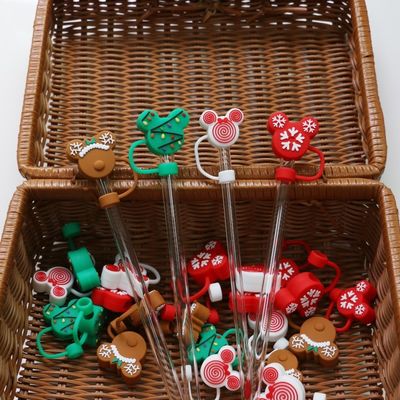 Fabrica de venta al por mayor y personalizado de silicona Bpa libre de grados alimenticios de silicona de paja Topper Sombreros de tapa para las pajitas de beber