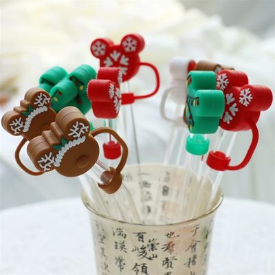 Fabrica de venta al por mayor y personalizado de silicona Bpa libre de grados alimenticios de silicona de paja Topper Sombreros de tapa para las pajitas de beber