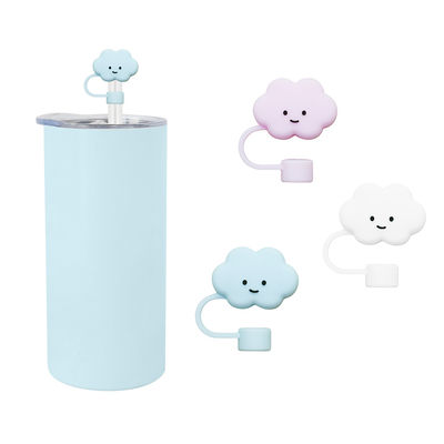 Diferentes flores de silicona de paja de paja de sombrero de sombrero Toppers Caps para la copa Tumbler