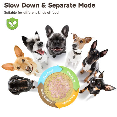 Diseño de laberinto nuevo a medida al aire libre Perros divertidos Cuencas de rompecabezas de la limpieza de alimentos Cuencas de silicona libres de BPA Pet Slow Feeder Plato de cuenco de perro