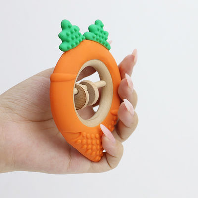 Fábrica de zanahorias Bebé Bpa Gratis Mayorista juguetes de silicona para dientes para bebés Bpa Gratis Dientes de forma para bebés tamaño perfecto para la mano pequeña