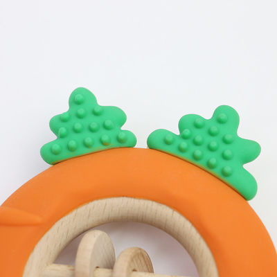 Fábrica de zanahorias Bebé Bpa Gratis Mayorista juguetes de silicona para dientes para bebés Bpa Gratis Dientes de forma para bebés tamaño perfecto para la mano pequeña