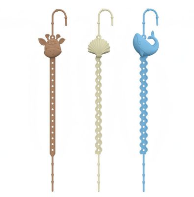 Perlas de silicona libre de BPA Dientes de bebé collar de bebé chupete cadena de accesorios para el bebé