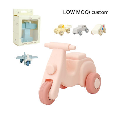 Grado alimenticio Silicona juguete para dientes de bebé para molares Juguetes para bebés 3+ Grado alimenticio Silicona Tractor para automóviles Silicona Juguetes para niños