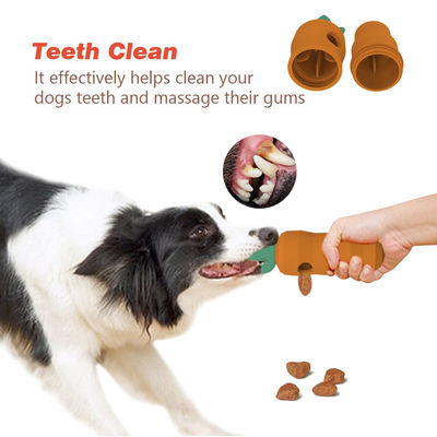 Fábrica de juguetes de Dongguan BPA libre de PVC libre de ftalatos libre de caucho blando silicona perro mascota dentición zanahoria forma de juguetes de silicio