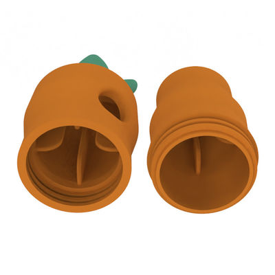 Fábrica de juguetes de Dongguan BPA libre de PVC libre de ftalatos libre de caucho blando silicona perro mascota dentición zanahoria forma de juguetes de silicio