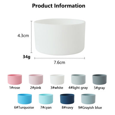 Botellas de cubierta de silicona Botella de agua Botella para Owala 7.5cm 40oz Mancha protectora antideslizante Bottom Mancha de cubierta de taza Accesorios