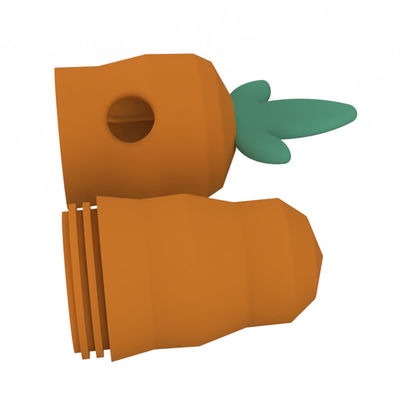 Accesorios para mascotas de zanahoria Forma animal Mascota indestructible Pequeño perro juguetes de mascotas de perro juguetes de mascar agresivos masticadores de perro juguete de pelota