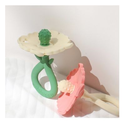 PAISEN Dientes para bebés de flores a medida Dientes para bebés de alimentación juguetes de masticación de calidad alimentaria Dientes para bebés de silicona Dientes molares Dientes para bebés de mano producto