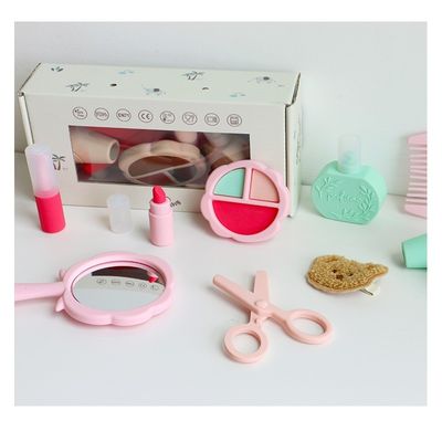2024 recién llegados juguetes de maquillaje de silicona libre de BPA Niños de silicona niñas juguetes de herramientas con kit