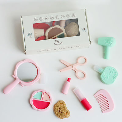 2024 recién llegados juguetes de maquillaje de silicona libre de BPA Niños de silicona niñas juguetes de herramientas con kit