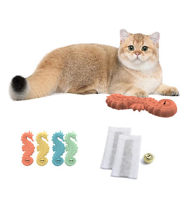 Venta caliente sin BPA Silicona Perro de caballo de mar Puzzle juguete huevo cachorro comida de alimentación lenta Perro de mascota juguetes interactivos de mascota de silicona