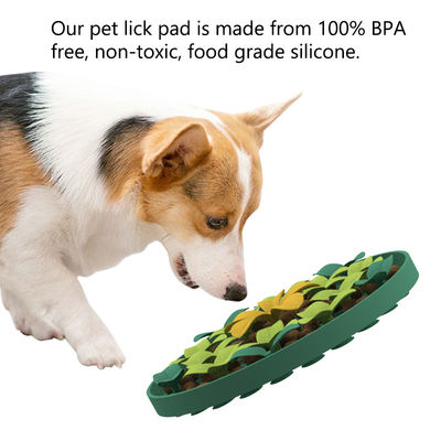 Productos para mascotas de silicona personalizados Flor linda Patrón de silicona para mascotas Perros de alimentación de alimento esterilla de silicona de alimentación lenta almohadilla de lamido esterilla de alimento para perros