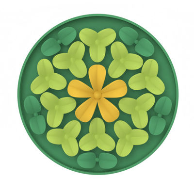 Productos para mascotas de silicona personalizados Flor linda Patrón de silicona para mascotas Perros de alimentación de alimento esterilla de silicona de alimentación lenta almohadilla de lamido esterilla de alimento para perros