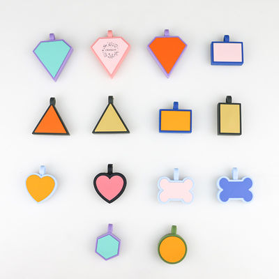 PAISEN Etiquetas personalizadas personalizadas para perros Código QR grabado en 3D Perros Collar de gato Etiqueta de silicona para mascotas