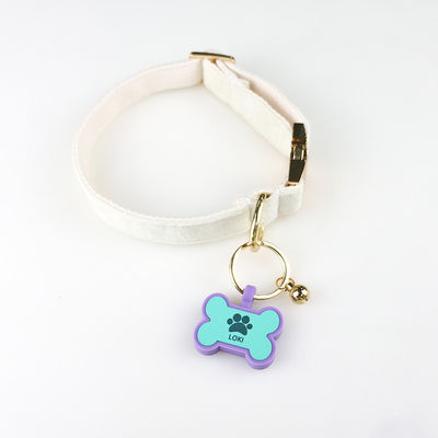 PAISEN Etiquetas personalizadas personalizadas para perros Código QR grabado en 3D Perros Collar de gato Etiqueta de silicona para mascotas