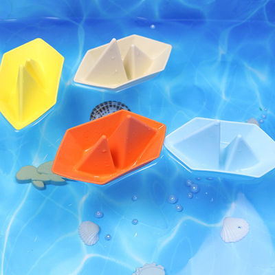 Nueva llegada BPA seguro silicona bañera juguetes de barco fácil de limpiar niños juegos de baño juguetes de baño de silicona educativo niños