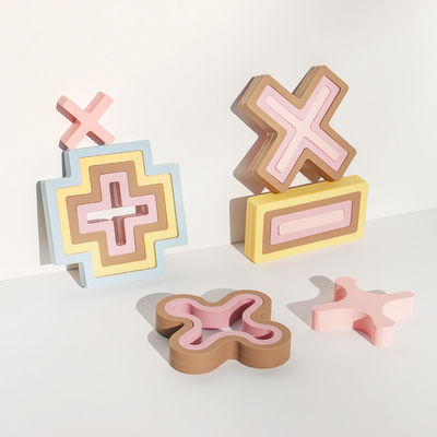 NUEVO suave 100% de silicona juguetes multifuncionales para bebés suma sustracción multiplicación y división símbolos conjuntos de rompecabezas de silicona