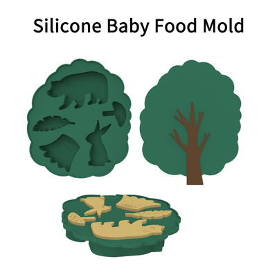 PAISEN bandeja de congelador de silicona con tapa Contenedor perfecto para almacenar alimentos para bebés alimentos vegetales puré de frutas y leche materna