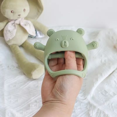 PAISEN Dientes suaves personalizados guantes de dientes de juguete para bebés recién nacidos sin BPA