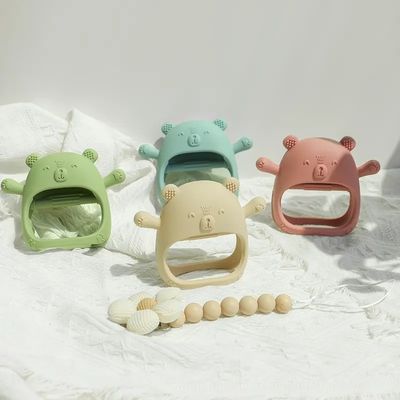 PAISEN Dientes suaves personalizados guantes de dientes de juguete para bebés recién nacidos sin BPA