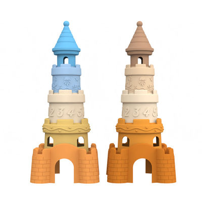 Fabricante de silicona diseño personalizado de moldes privados y mayoristas disponibles diseño de silicona castillo torre de bloqueo de juguetes