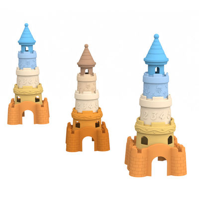 Fabricante de silicona diseño personalizado de moldes privados y mayoristas disponibles diseño de silicona castillo torre de bloqueo de juguetes