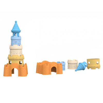 Fabricante de silicona diseño personalizado de moldes privados y mayoristas disponibles diseño de silicona castillo torre de bloqueo de juguetes